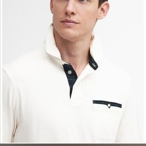 Barbour Cream Shirt with Black Details